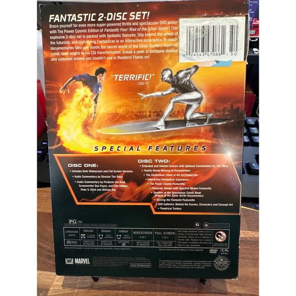 Fantastic 4 Rise Of The Silver Surfer 2 Disc Set Power Cosmic Action Adventure P - Picture 3 of 8